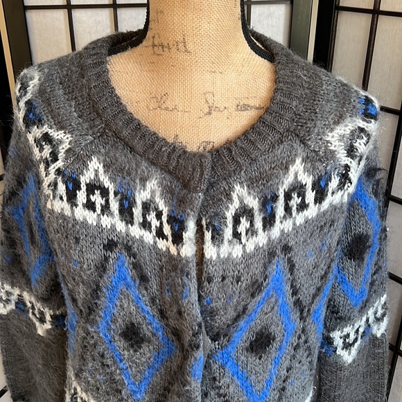 Free People Mohair Blend Long Sweater Coat - Picture 2 of 8